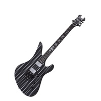 Schecter Synyster Gates Custom FR Electric Guitar Gloss Black with Silver Stripes