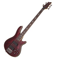 Schecter Omen Extreme 5-String Electric Bass Guitar - Black Cherry