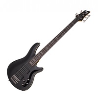 Schecter Omen  5-String Electric Bass Guitar - Gloss Black Fact 2nd