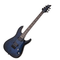 Schecter Omen Elite-6 Electric Guitar - See Thru Blue Burst Fact 2nd