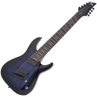 Schecter Omen Elite-8 MS See-Thru Blue Burst 8-String RH Electric Guitar 