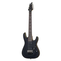 Schecter SCH3214 Demon-7 Floyd Rose  Satin Black 7-String Electric Guitar