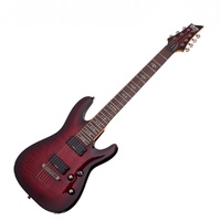 Schecter SCH-3249 Demon-7 Crimson Red Burst 7-String Electric Guitar
