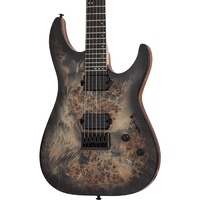 Schecter C-6 Pro Electric Guitar - Charcoal Burst - BURL TOP, COIL SPLIT TAP
