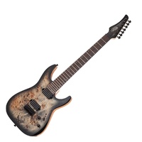 Schecter C-7  PRO  CB  7-String Electric Guitar Charcoal Burst