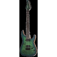 Schecter C-7  PRO  AQB  7-String Electric Guitar - Aqua Burst - Fact 2nd