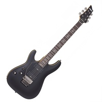 Schecter SCH3666 Demon-6 FR Left Handed Aged Black Satin Electric Guitar