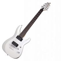 Schecter C-7 Deluxe  7-String Electric Guitar Satin White