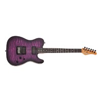 Schecter PT Pro Ebony, Trans Purple Burst Electric Guitar