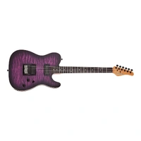 Schecter PT Pro Ebony, Trans Purple Burst Electric Guitar