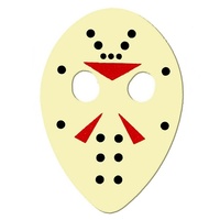 Clayton Friday the 13th Hockey Mask Guitar Picks - 6 Pack  Medium White