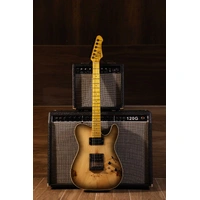 Sqoe SETL-600 Electric Guitar - Transparent natural wood color
