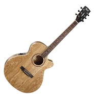 Cort SFX-AB Ash Burl Acoustic Electric Guitar Natural - Cutway