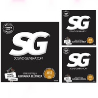 Sound Generation Electric Guitar SG Nickel Plated Steel 12 - 52 ( 3 Sets )