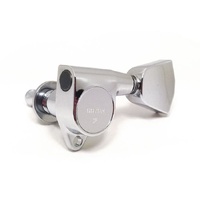 Gotoh SG3014 'Grover Style' Tuning Keys (set of 6) - 3 a Side - Chrome - Tulip Heads