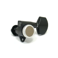 Gotoh SG301 'Grover Style' Locking Tuning Keys  3 a Side - Black Ex Long