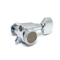 Gotoh SG381 MGT Locking Tuning Key Set - 6 in Line Staggered Posts Chrome