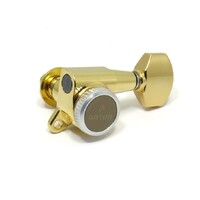 Gotoh 6-String Locking Tuners - 6 in line gold