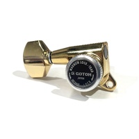 Gotoh 6-String Gold Locking Tuners - Left Handed ( Reverse Headstock ) 6 in Line