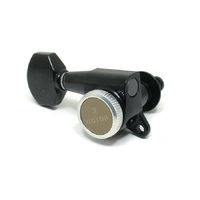 Gotoh Locking Left Hand ( Reverse Headstock )Tuning Keys Staggered 6 in line - Black