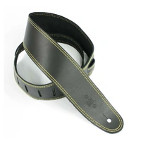 DSL  Classic 2.5" Single Ply Black /Yellow Stitch Guitar Strap Made in Australia