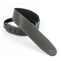 DSL  Classic 2.5" Single Ply Black / Grey Stitch Guitar Strap Made in Australia