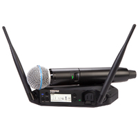 Shure GLXD24+B58 Dual-Band Wireless Vocal System BETA 58A