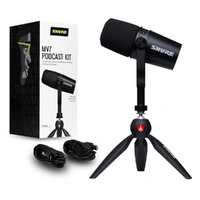 Motiv MV7 Microphone Bundle MV7 Podcast Mic+Stand; Black