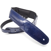 DSL Straps Snakeskin Navy 2.5 inch Made in Australia , SKG25-NAVY
