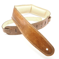 DSL Straps Snakeskin Peanut 2.5 inch Made in Australia , SKG25-PEANUT