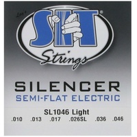 SIT SL1046 Silencer Semi-Flat Light Electric Guitar Strings 10-46 S.I.T strings