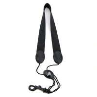 Rico Saxophone Strap, Tenor/Baritone, Black Nylon, Snap Hook