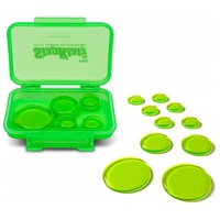 SlapKlatz Pro - Green 10 Pieces of Superior Drum Gel Dampeners 3 Sizes c/w case