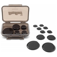 SlapKlatz Pro - Black 10 Pieces of Superior Drum Gel Dampeners 3 Sizes c/w case