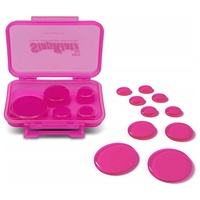 SlapKlatz Pro - Pink 10 Pieces of Superior Drum Gel Dampeners 3 Sizes c/w case