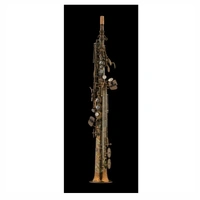 Schagerl Superior Series Straight Soprano Saxophone High F# Vintage Finish