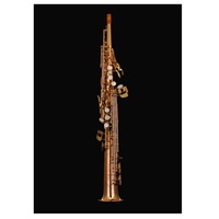Schagerl Superior Series Straight Soprano Saxophone Fixed Neck Rose Brass