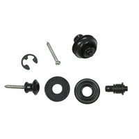 Dunlop Dual Design Strap Retainer Straplok Black SLS1033BK Strap Locks