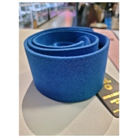 DSL 2.5" Triple Ply Blue Leather guitar Strap