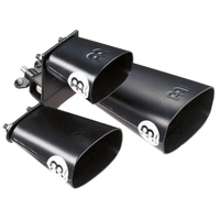 Meinl Percussion Triple Bell  Cowbell - Black powder coated steel  SLTRI-BK
