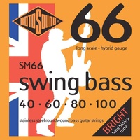 Rotosound SM66 Swing Bass 66 Stainless Steel Hybrid Bass Guitar Strings 40 - 100