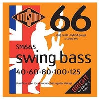 Rotosound SM665 Swing Bass 5-String Stainless Steel Electric Bass Guitar Strings