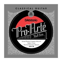 D'Addario Pro-Arte Silver Plated Copper on Nylon Core Half Set  Normal Tension