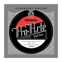 D'Addario SNN-3B Pro-Arte Silver Plated Copper on Nylon Core Classical Guitar Half Set, Normal Tension