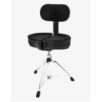 AHEAD SPINAL-G DRUM 18" THRONE WITH BACKREST - BLACK SPG-BBR