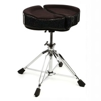 Ahead Spinal-G Saddle Throne - Black Sparkle - Drum Throne with Memory