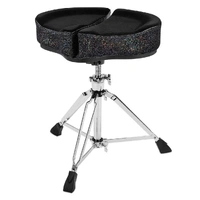 Ahead Spinal-G Saddle Throne - Black Sparkle - Drum Throne - 3 Leg