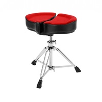 Ahead Spinal-G Saddle  Drum Throne - Red - 3 Leg Base