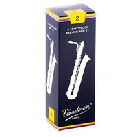 Vandoren SR242 Traditional Baritone Saxophone Reeds Strength 2  Box of 5