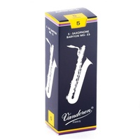 Vandoren SR245 Traditional Baritone Saxophone Reeds Strength 5  Box of 5